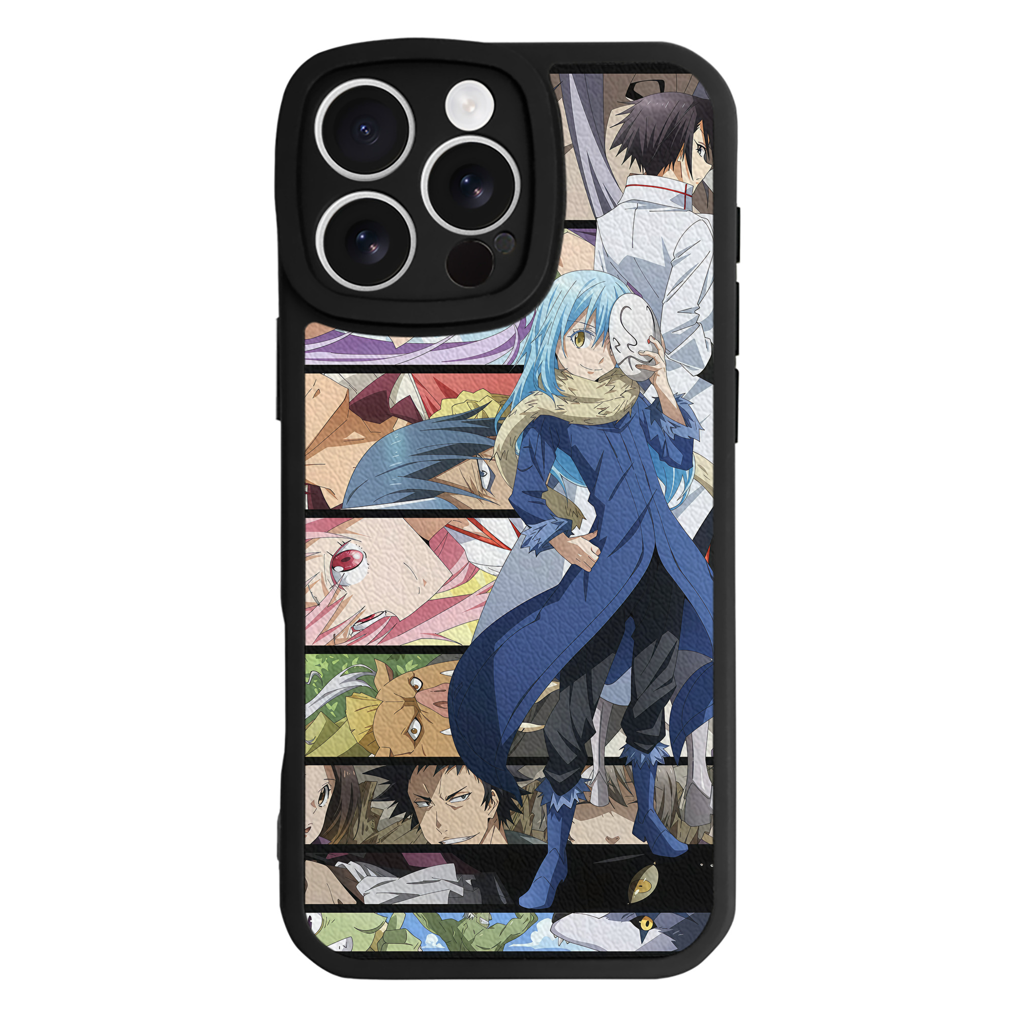 （画像用） 転スラ Regarding Reincarnated to Slime 【iPhone 16シリーズ対応】シリコンスマホケース（レザー調） 材質：シリコン